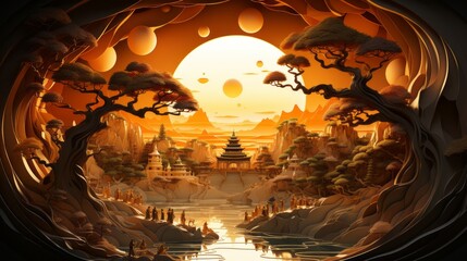 Makha Bucha Day 24th February Generative AI