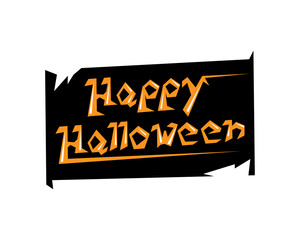 halloween lettering illustration