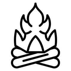 Vector Design Fire Icon Style