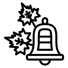 Vector Design Autumn Bell Icon Style
