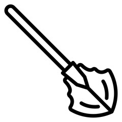 Vector Design Shovel Icon Style