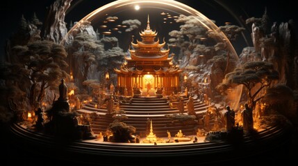 Makha Bucha Day 24th February Generative AI