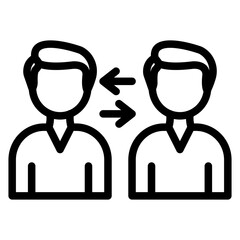 Vector Design Player Exchange Icon Style