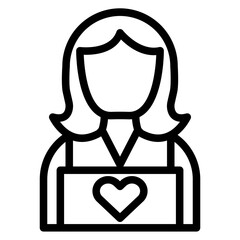 Vector Design Child Caretaker Icon Style