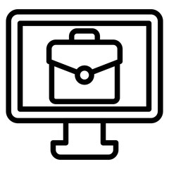 Vector Design Job Platform Icon Style