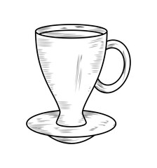 coffee cup draw food
