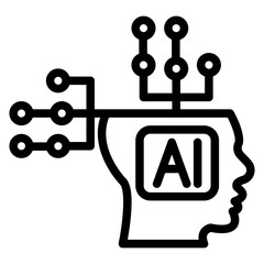Vector Design Artificial Intelligence Icon Style