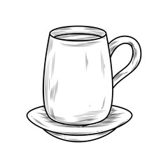 coffee cup draw beverage