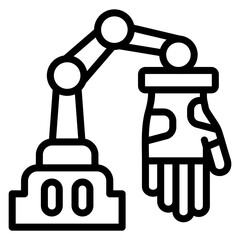 Vector Design Robot Hand Icon Style