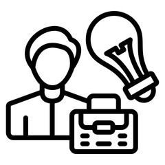 Vector Design Career Advice Icon Style