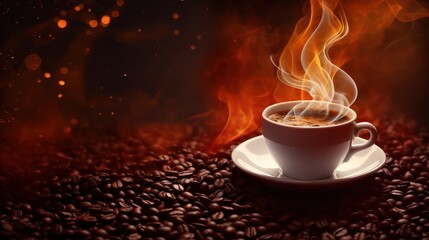Hot coffee wallpaper background 