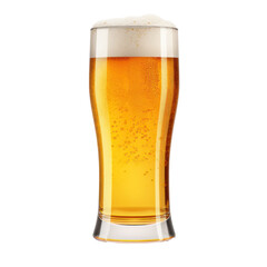 Glass of beer isolated on transparent background,Transparency 