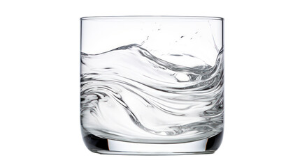 Glass of water isolated on transparent background,Transparency 