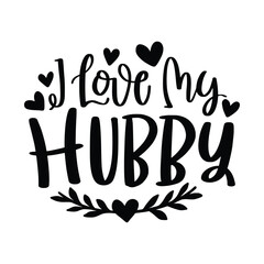 Couple in love lettering quotes. Hand Drawn Lettering for Valentine's Day Vector Card