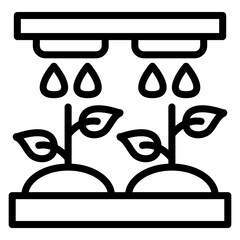Hydroponic Technology Icon Style