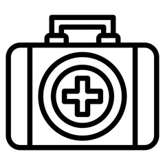 Obraz premium First Aid Kit Icon Style