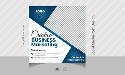 Digital business marketing social media post & web banner Digital business marketing social media post and web banner
