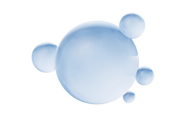 Blue water drop background, 3d rendering.