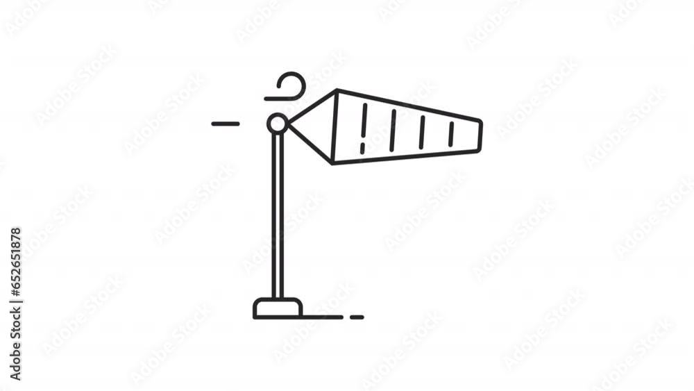 Poster 2d collection of black icon animations representing measurement instruments, hd video with transpare