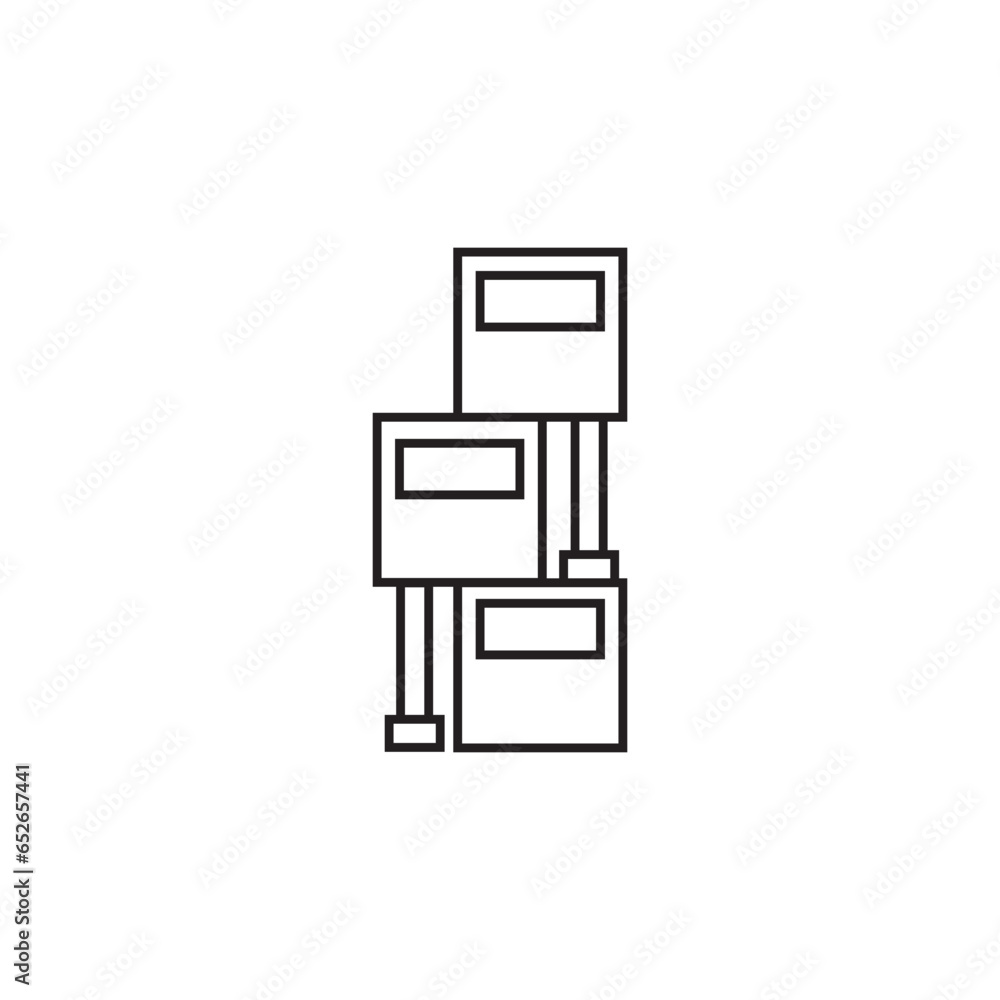 Poster icon building vector