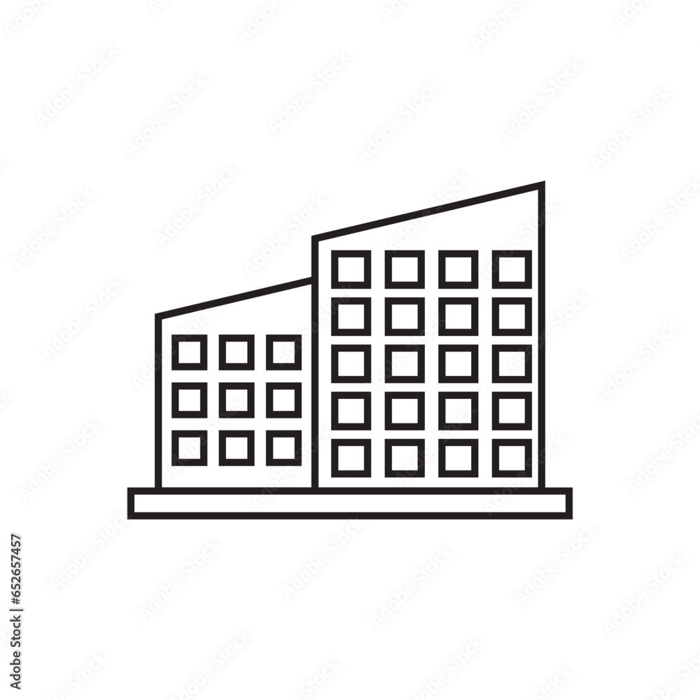 Wall mural icon building vector