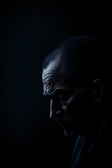 Man in the darkness