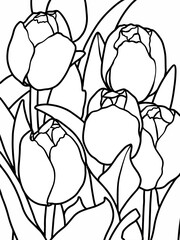 flower coloring pictures