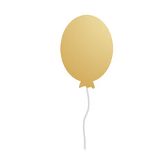 Gold Balloon Isolated  © Alfiyatul