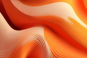 Abstract Orange Shape Background. 3d Rendering Illustration.