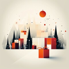 Christmas Themed Character Graphics Element