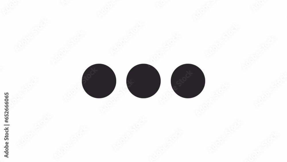 Poster three dots swapping places black and white loading animation. ellipsis outline 2d cartoon preloader,