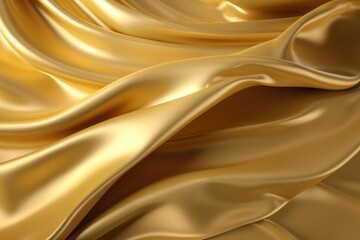 golden folded fabric silk background