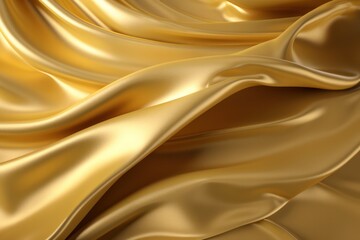 Fototapeta premium golden folded fabric silk background