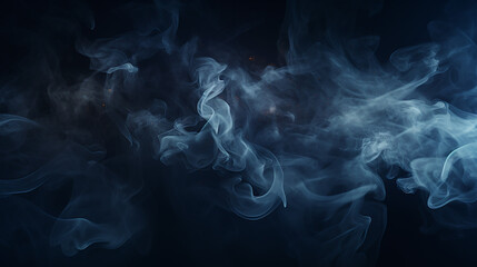 dark background decoration with light and smoke. Selective focus. Made with generative ai - obrazy, fototapety, plakaty