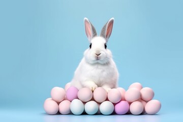 Easter Bunnies with Eggs