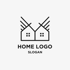 Fototapeta premium Home logo icon design template