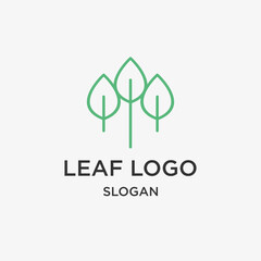 Leaf logo icon design template vector illustration