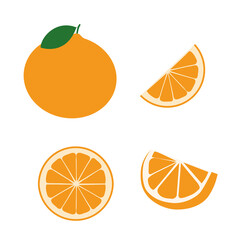 Fresh orange fruits