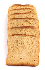 Brown Bread on white background, new angles