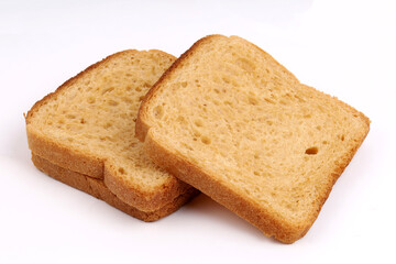 Brown Bread on white background, new angles