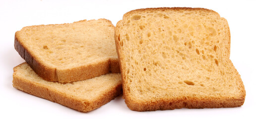Brown Bread on white background, new angles