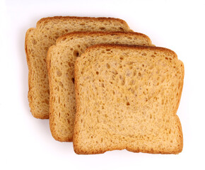 Brown Bread on white background, new angles