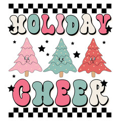 holiday gheer retro design