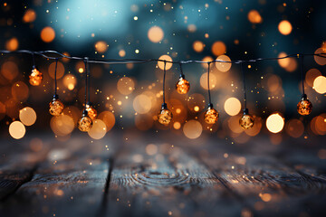 Obraz premium Christmas and New Year's background. 2024. Glitter and Confetti