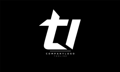 Obraz premium Alphabet letters Initials Monogram logo TI,TI INITIAL,TI letter