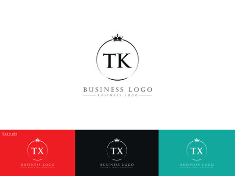 TK, tk Royal Logo, Minimal Luxury Tk Vector Logo Letter For Your Brand