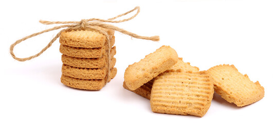 atta cookies on white background, new angles