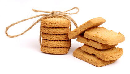 atta cookies on white background, new angles