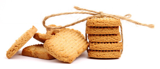 atta cookies on white background, new angles