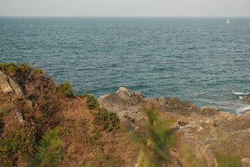 Sentier des Douaniers au départ de Saint-Quay-Portrieux - Bretagne - France